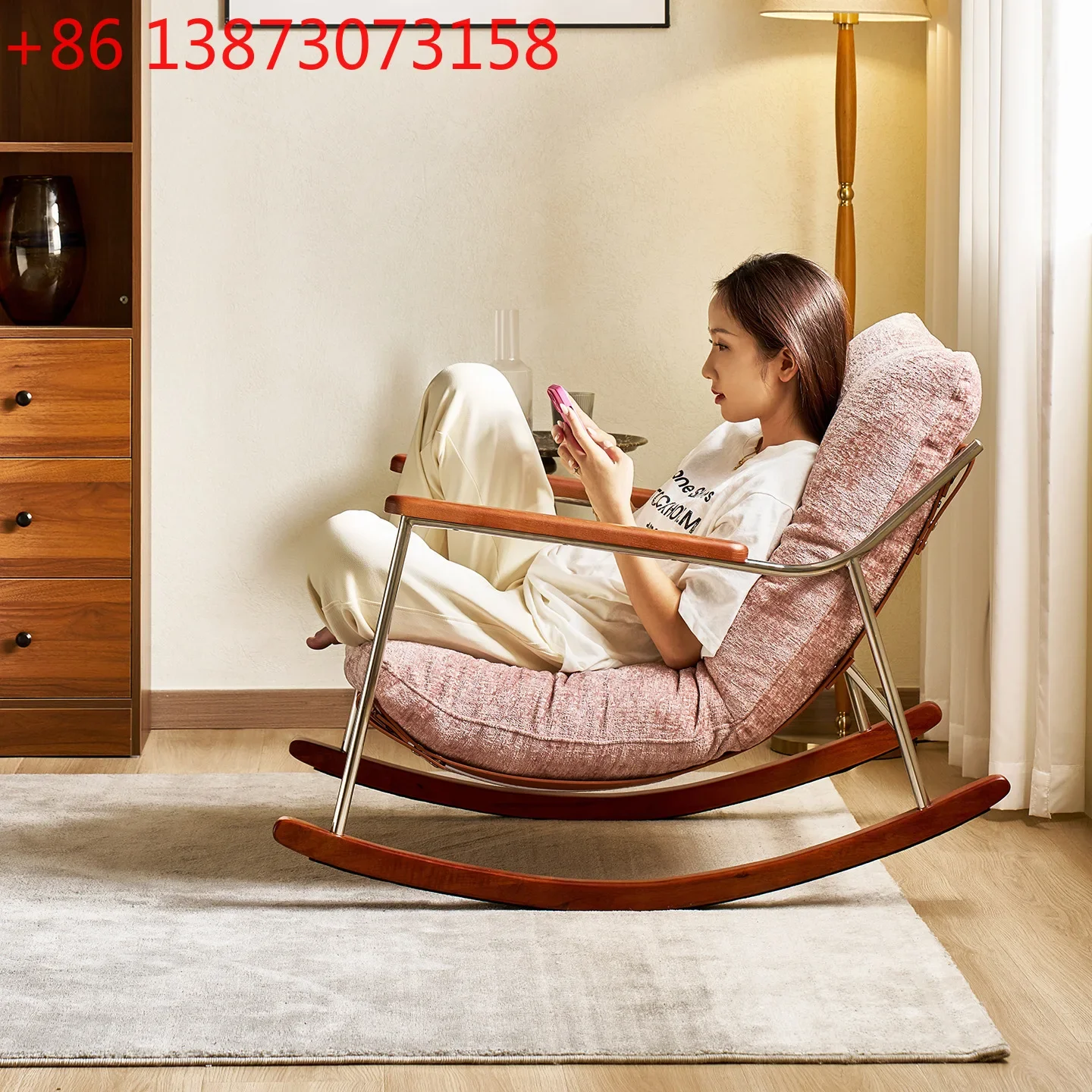 

Fica leisure sofa rocking chair removable and washable soft bag single rocking chair