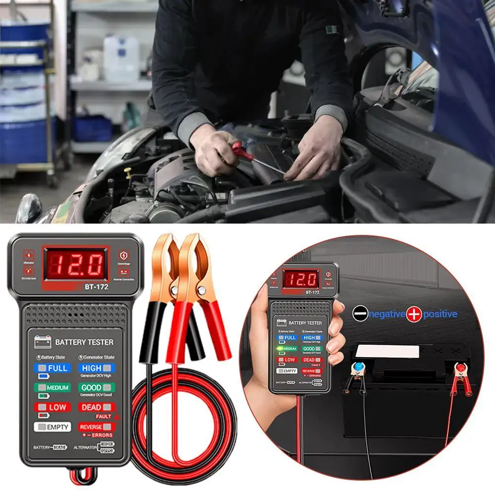 Car Battery Battery Tester Multi-function 12v Battery Tester Battery Battery Auto Start Tester Capacity Test F7s1