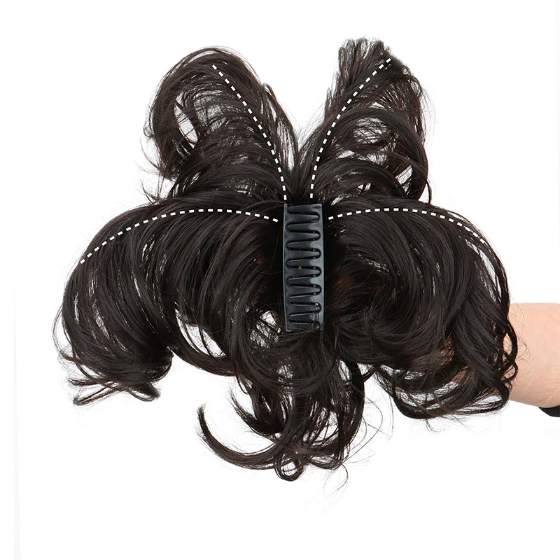 WIGSIN Syntetyczny Elegancki Wszechstronny Kręcony kucyk Pazur Klips do przedłużania włosów Regulowany Odpowiedni Łatwy w noszeniu Na każdą okazję — zdjęcie 2