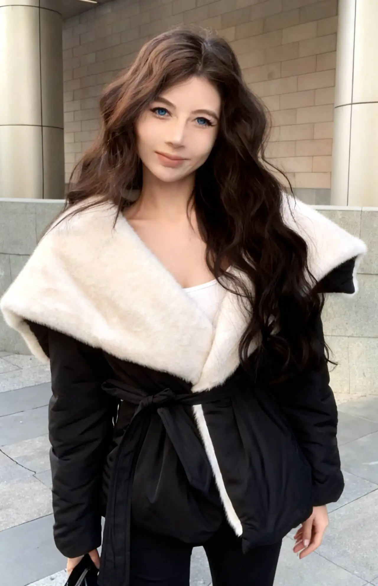 

Парки женские рабочие осенние на подкладке из полиэстера с клапаном и карманом, регулируемый шнурок, водолазка для отдыха, модный практичный софтшелл 2025