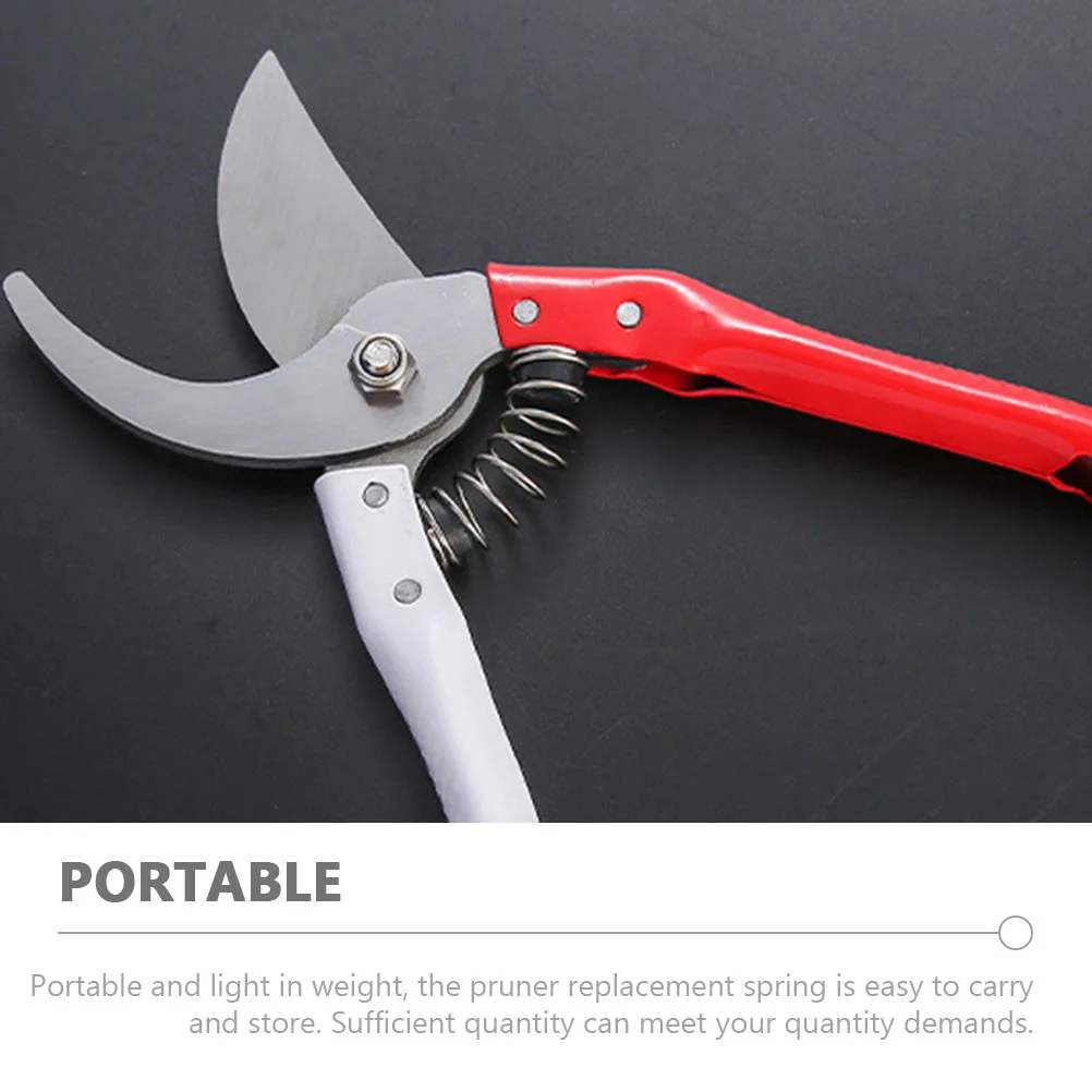 

25 Pcs Pruner Replacement Spring Gardening Shears Stainless Steel Trimming Tools Parts Tree Pruning Springs Efficient