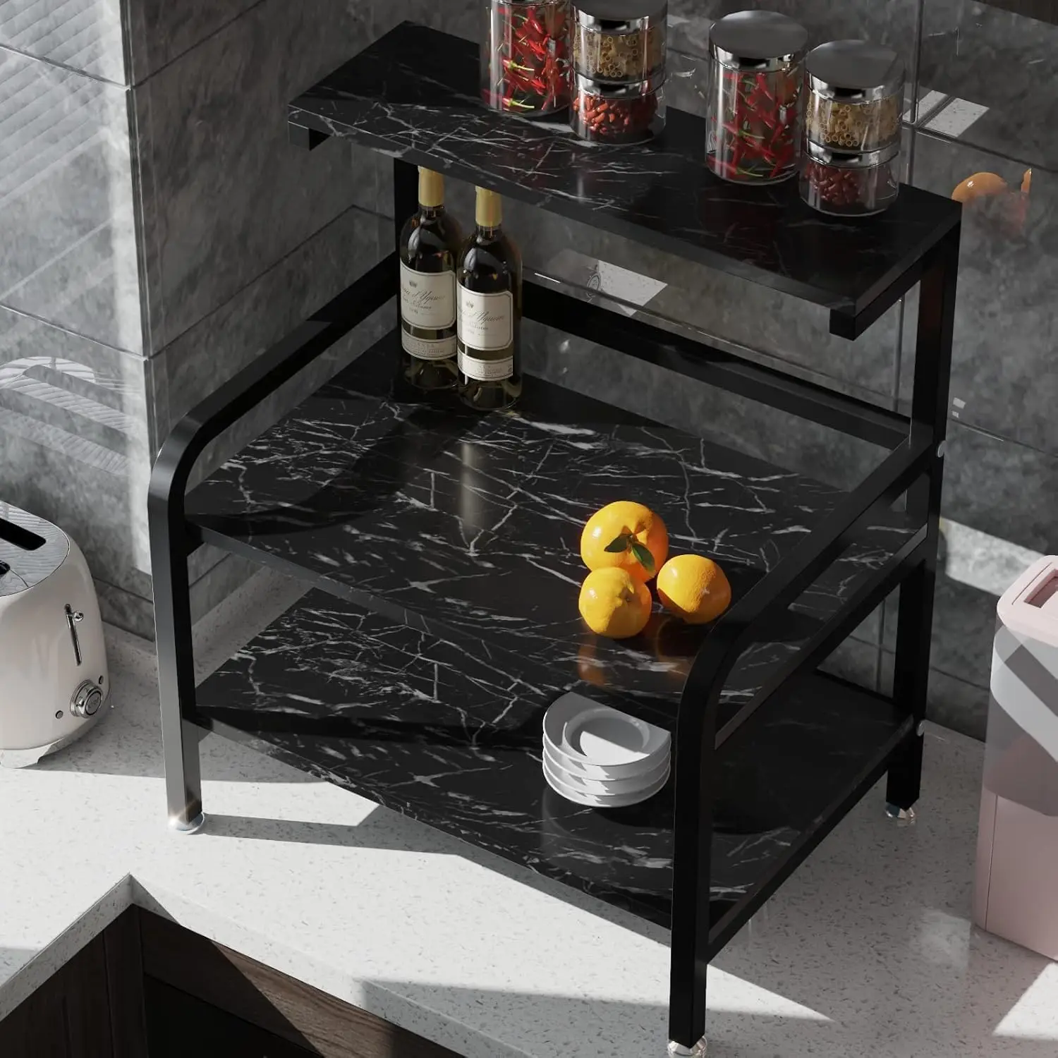 5M X 55CM Marble Self Adhesive Wallpaper Waterproof Oil Proof Kitchen Stickers Thermostability Decorative Film Home Decor - view 4