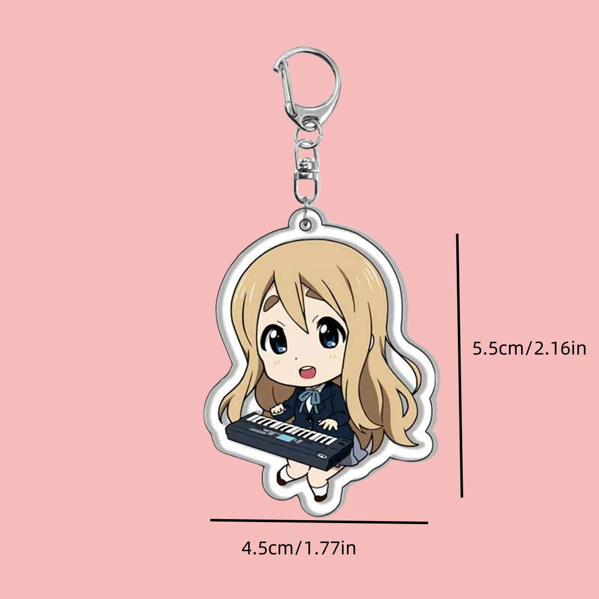 Anime Acrylic Keychain-K-ON! Cute y2k Cartoon Character Pendant, Suitable for Bags and Keys,cosplay gifts Perfect Gift for Fans