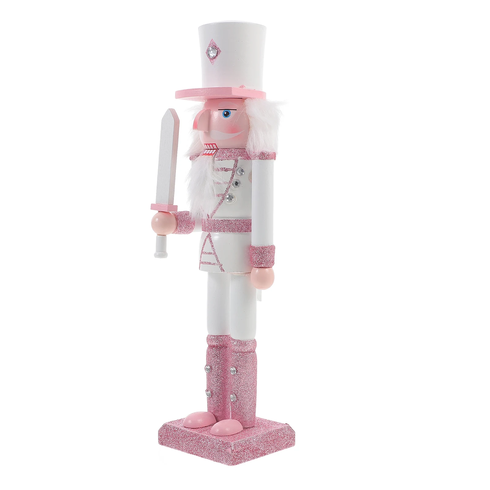 

Nutcracker Ornament Tabletop Christmas Xmas Festival Decoration Wood Craft Figure Fairy