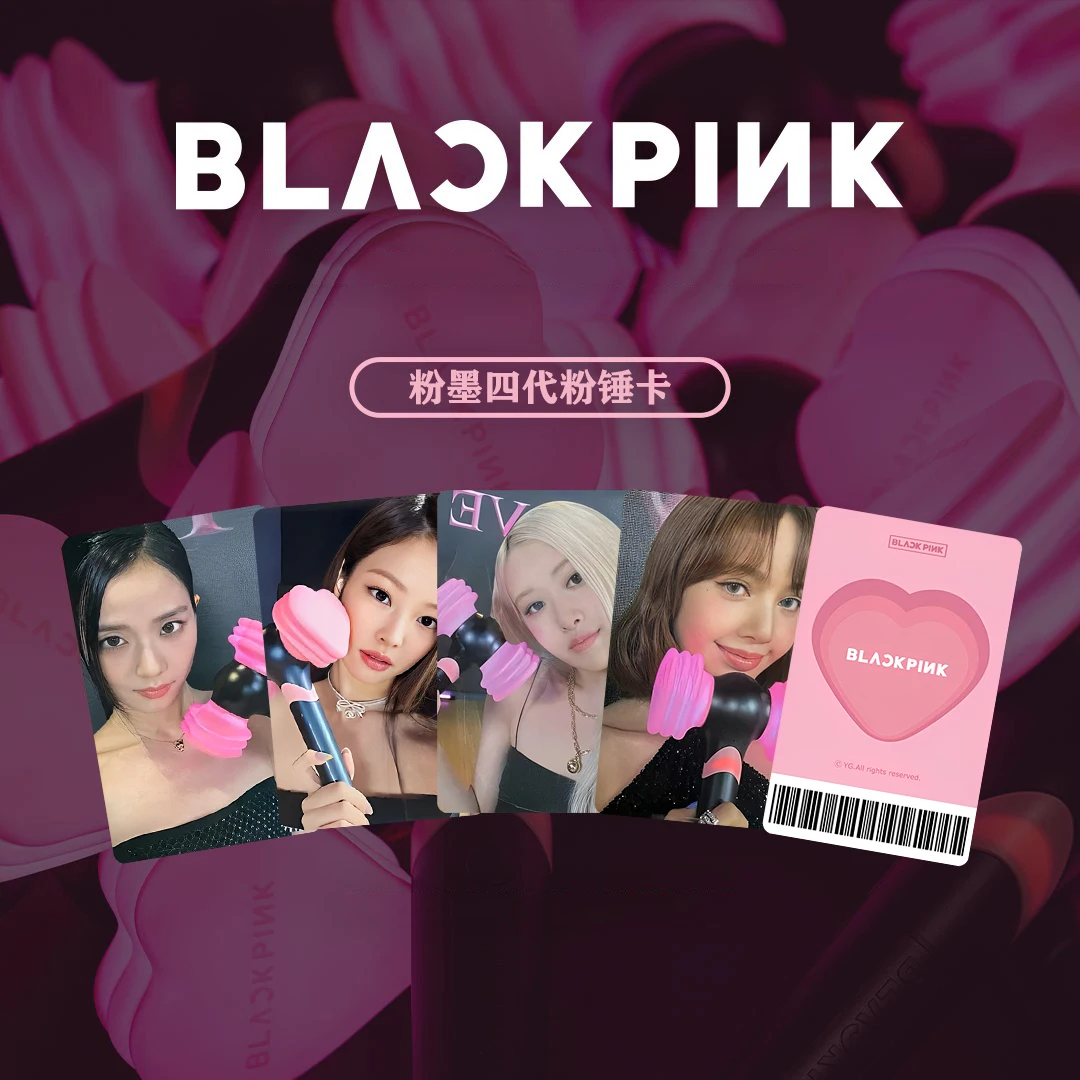 KPOP New Album Card High Quality BP Pink Ink 4th Generation Pink Hammer Card Lisa Jennie Kim JISOO ROSE LISA Small Card