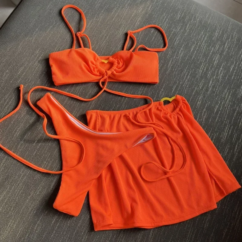 夏白のセクシーなビキニ女性水着女性水着水着水着ブラジリアンビキニセットビーチウェアプール海水浴者