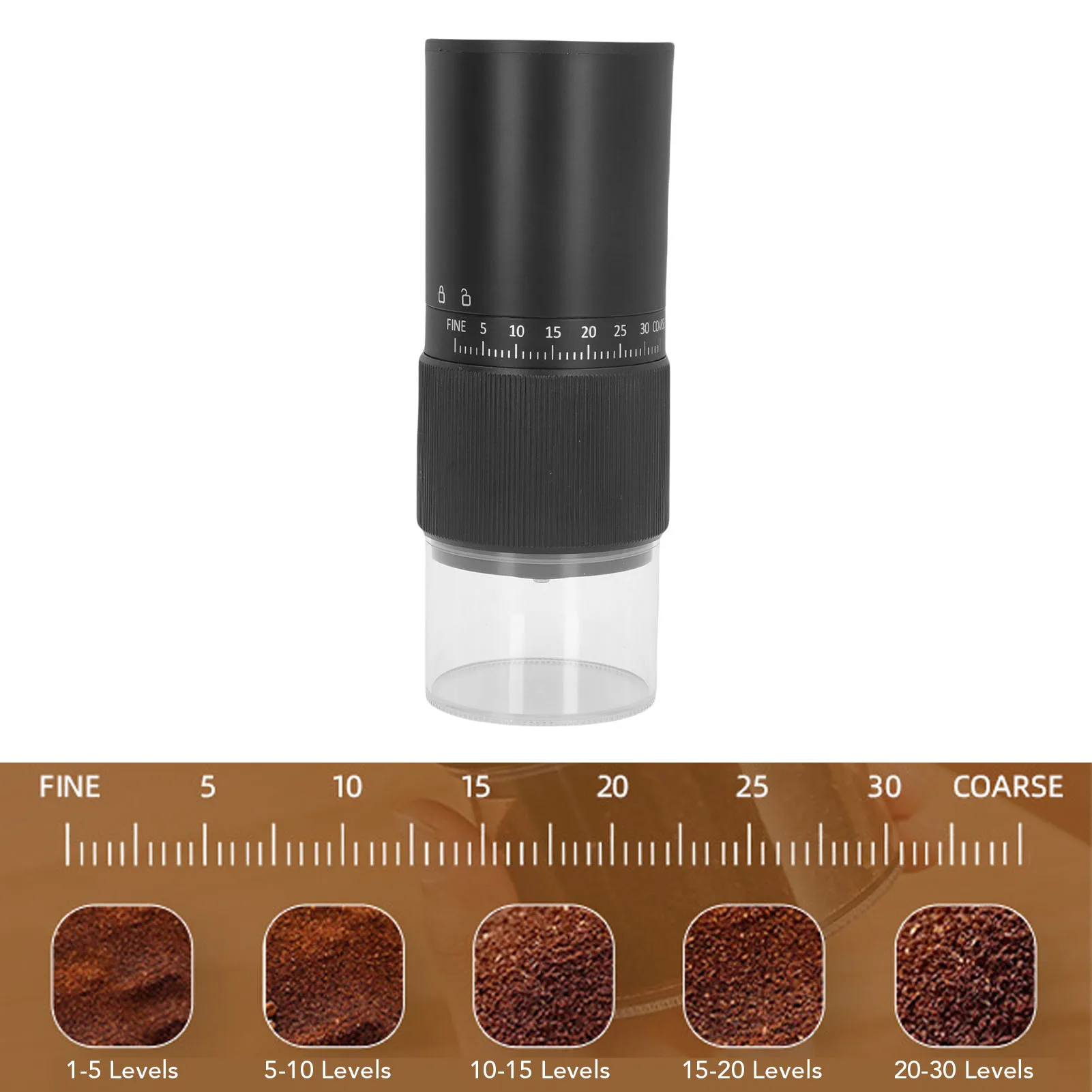 مطحنة القهوة الكهربائية المحمولة قابل للتعديل USB شحن السيراميك مخروطية لدغ مطحنة حبوب القهوة للمنزل السفر مكتب التخييم