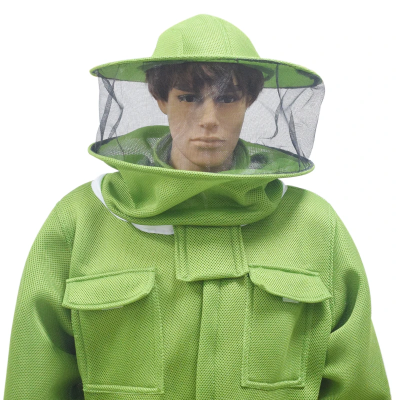 

Professional Grade Preferred 3D Air Cotton Fabric Bee Suits Full Body Beekeeping Clothing Veil Hood Hat Beekeeper Suit Equipment