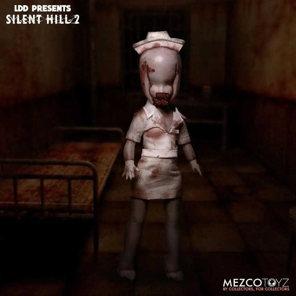 

Bubble Head Nurse Terror Game Living Dead Dolls LDD Presents Silent Hill Action Figure Model Toys Gift Collection