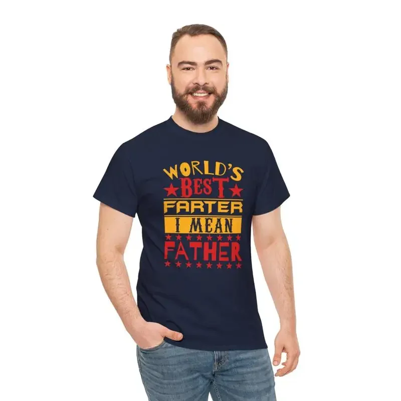 Happy Fathers Day T Shirt Worlds Best Farter I Mean Father Funny