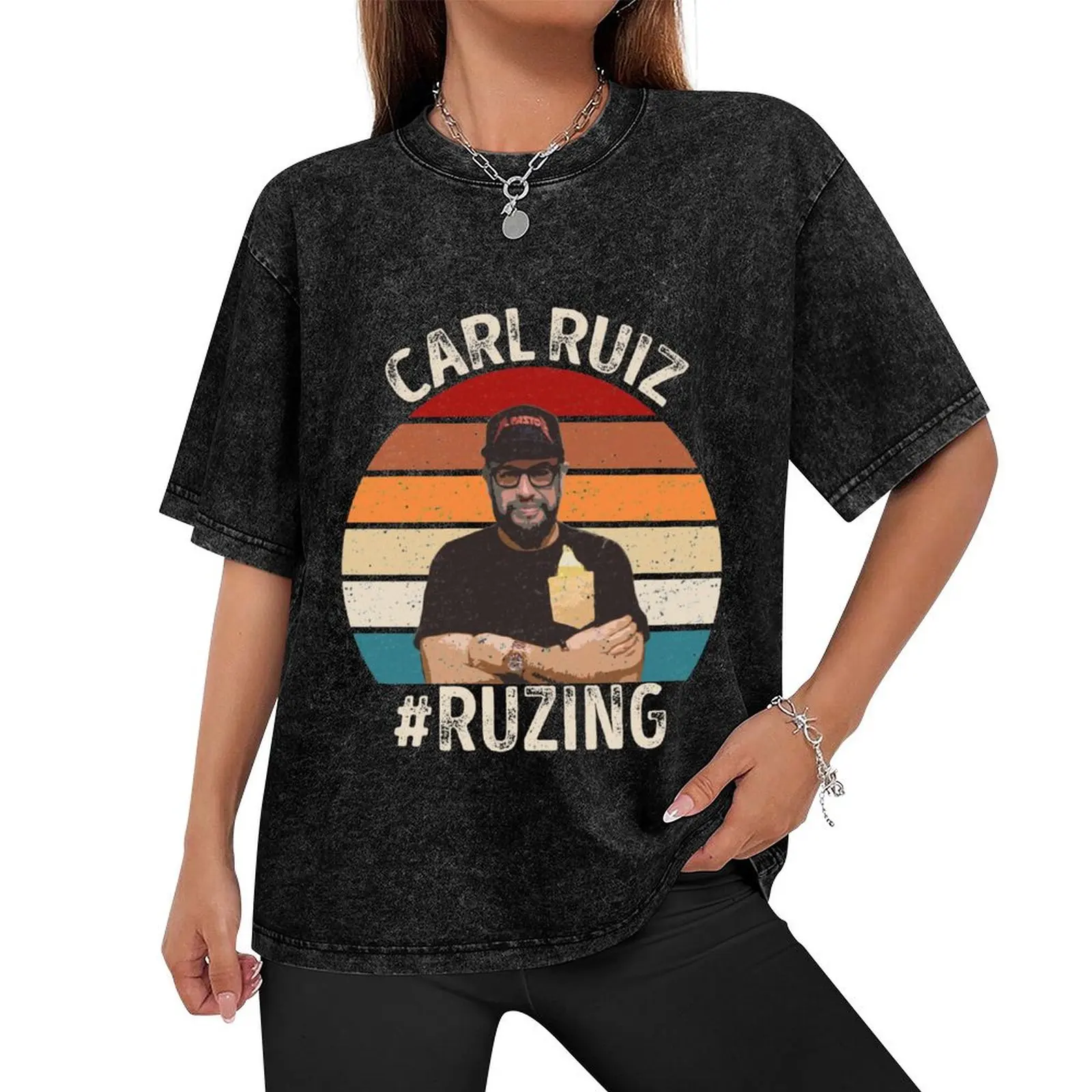 #Ruizing Carl Ruiz T-Shirt custom t-shirts funny shirt cotton Men's clothing