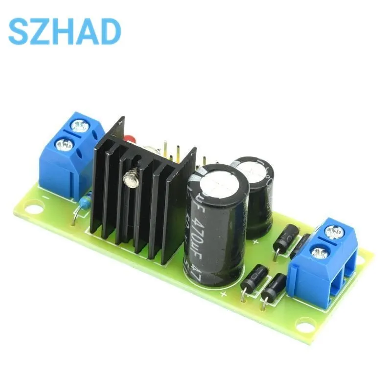 L7805 LM7805 Step Down Converter Board 7.5V-20V To 5V 1.2A Regulator Buck Power Supply Module For Arduino