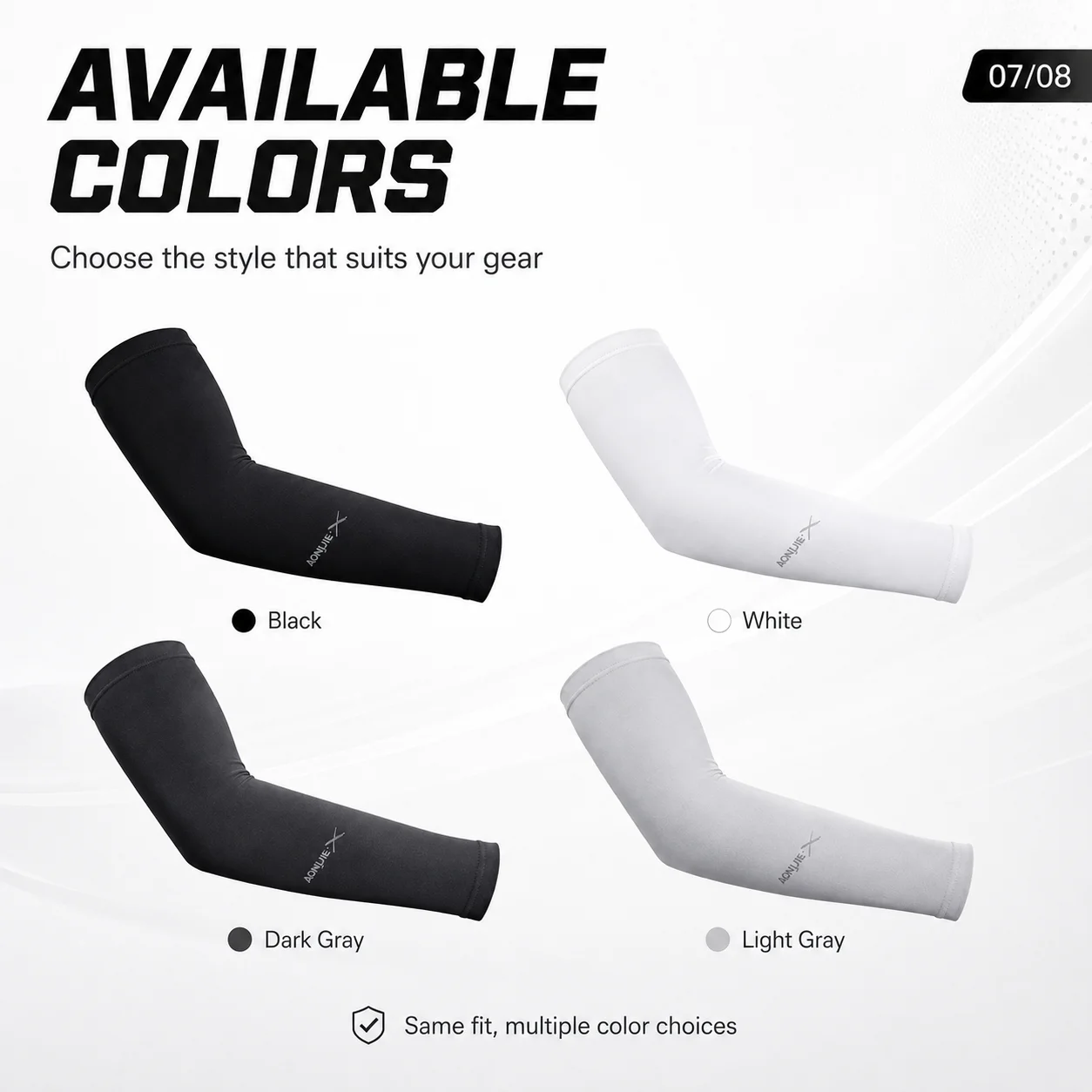 Sports Arm Sleeves Breathable Stretch Fit Lightweight Compression Sleeve for Running Cycling Basketball Outdoor Training