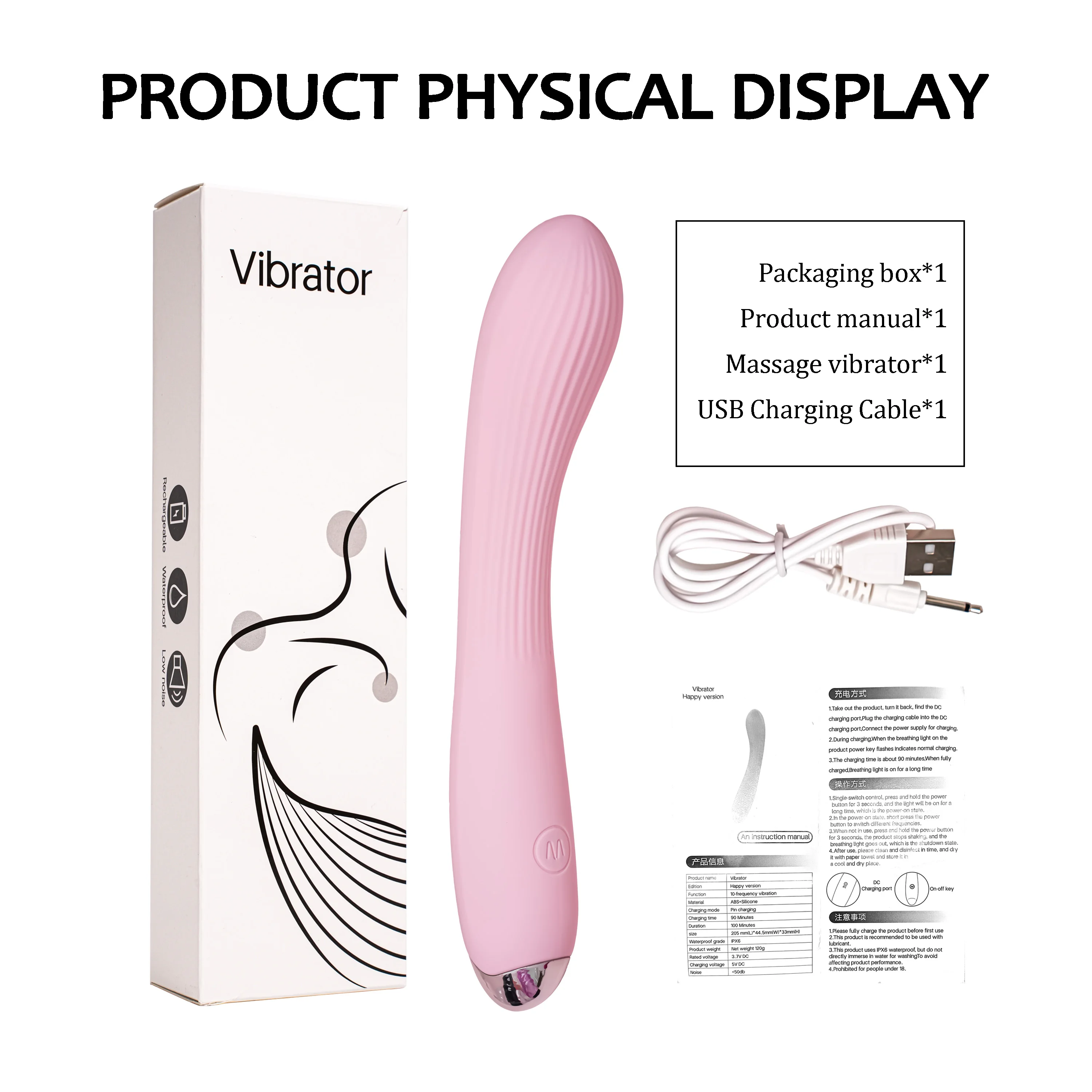 Kraftvoller Rabbit Vibrator Zur G-punkt- Und Klitorisstimulation_voghion.com
