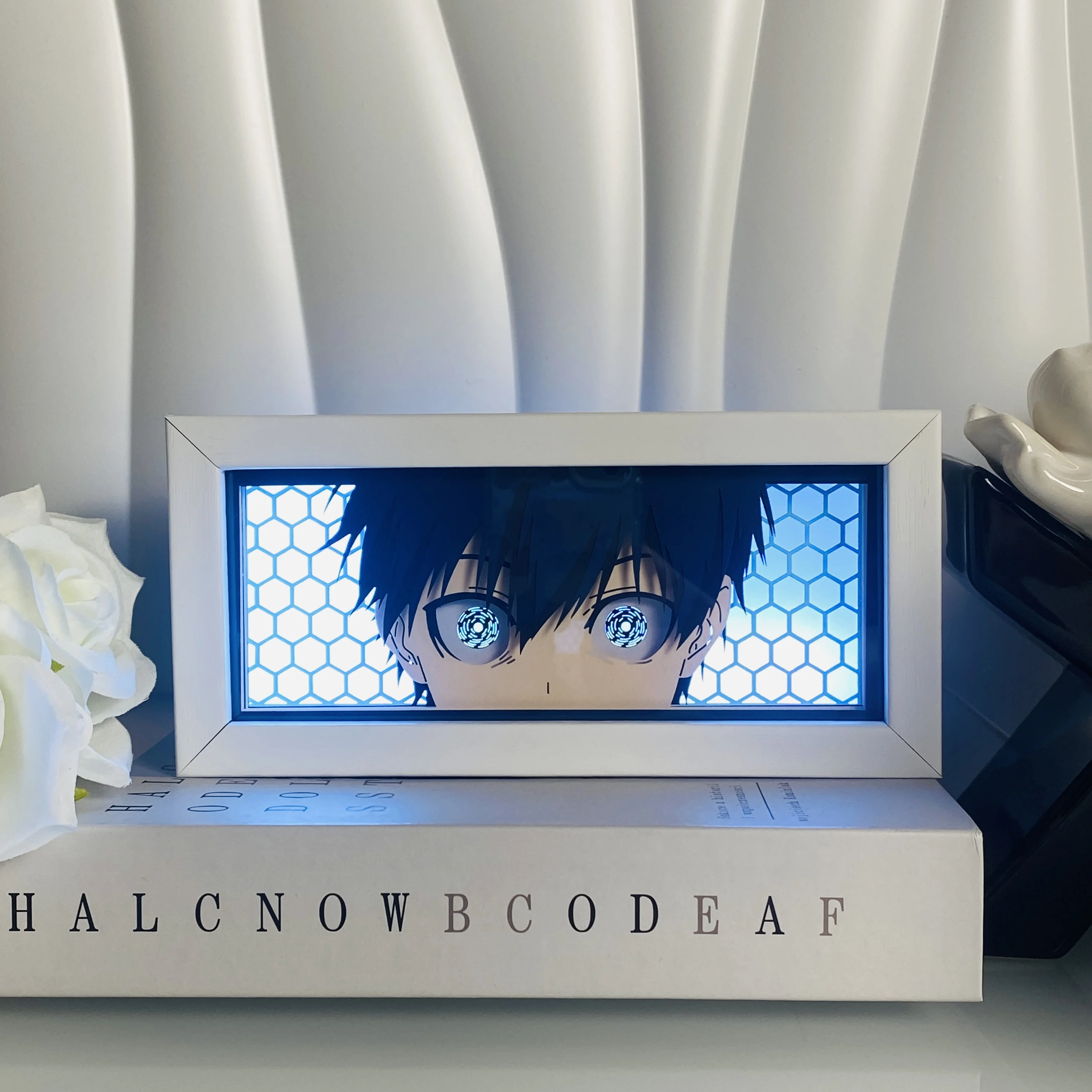 Paper Cut Anime Led Light Box for Room Decor Bedside Table Lamps  Lightbox