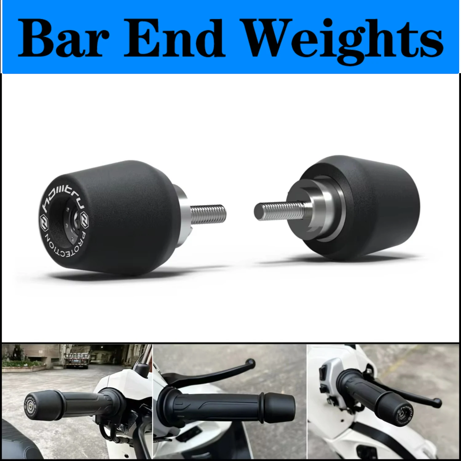 

For Kawasaki Z650 2017-2023 Handle Bar End Weight Grips Cap