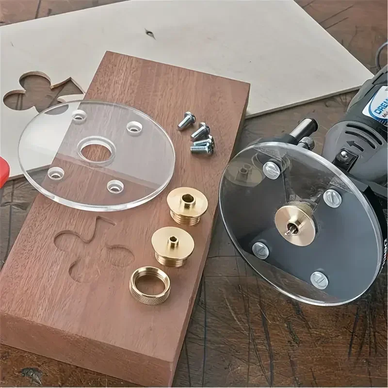 Boccola in rame puro lavorazione del legno bachelite fresatura campione calibro bordo rifilatrice strumenti di manutenzione piastra invertita