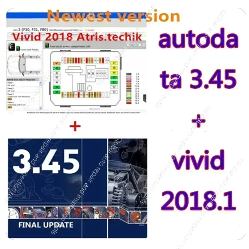 

Новейшее автомобильное программное обеспечение Hot AutoData 3,45 + Vivid Workshop Data Atris-Stakis Technik 2018,01 В, многоязычный польский испанский автомобиль Li