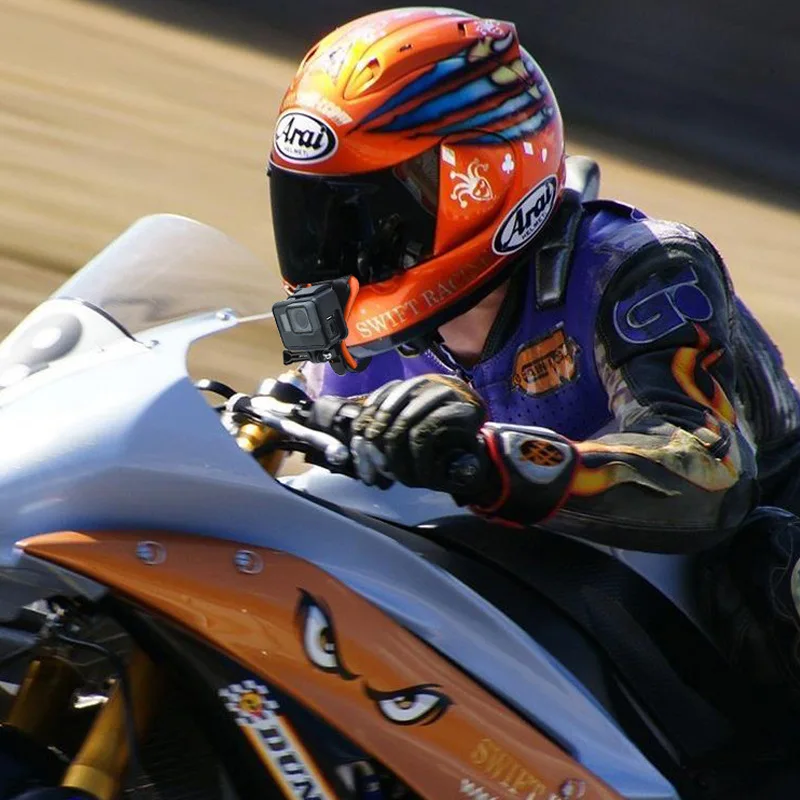 Go Pro Helmet Mount for Gopro Motorcycle Support Chin Holder Action Camera Moto Helmet Mount Stand for Bike Bicycle