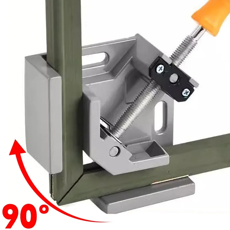 

Деревообрабатывающий зажим для прямых углов с одной ручкой, из алюминиевого сплава, многофункциональный позиционер, инструмент для сварки и фиксации