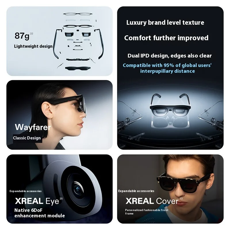 XREAL One Pro Intelligent Glasses Native 3DoF Space Hover X Prism New Generation Optical AR Glasses Mobile Projection Screen