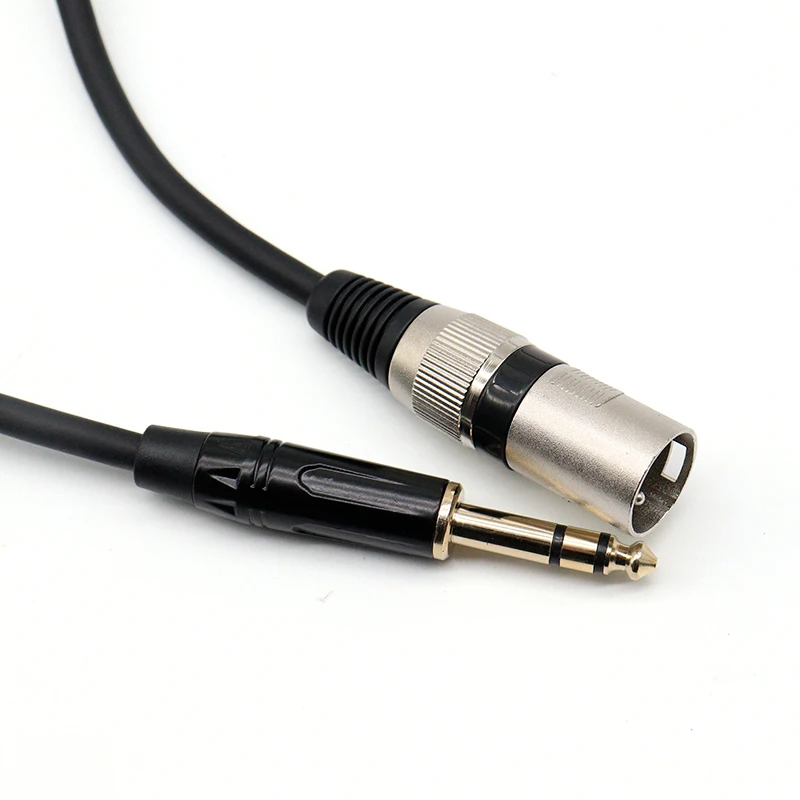 

Аудиокабель 6,35 мм со стерео штекером и разъемом XLR — несбалансированный микрофонный микшерный шнур 1 м 2 м 3 м 5 м 10 м для студийных и звуковых систем