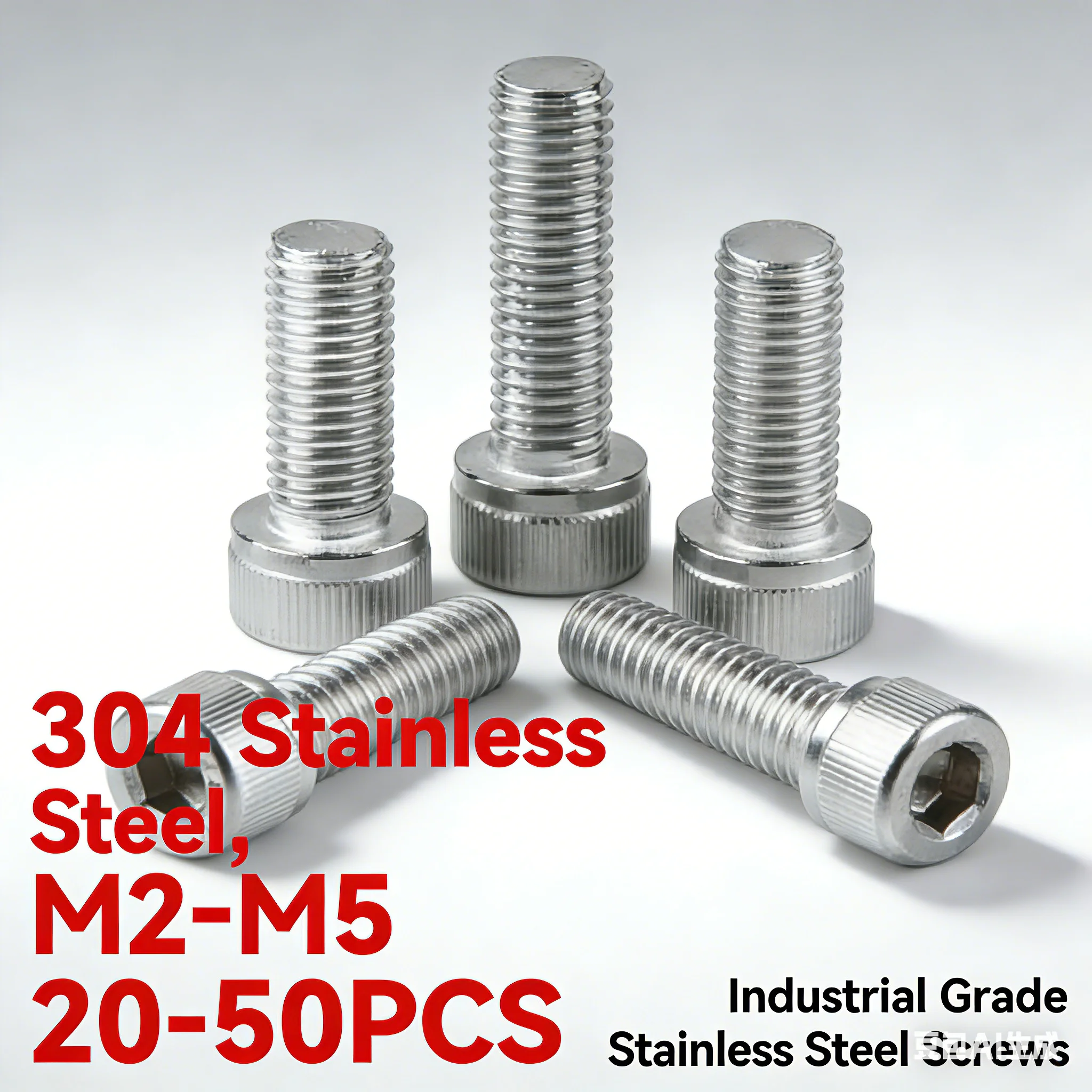 

20/50p M2 M3 304Stainless Steel Hex Socket Cap Screw Phillips Round Head Bolt for 3D Printer Drone Repair Parafuso Tornillo Vis