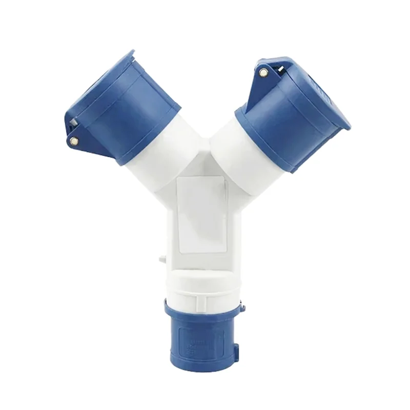 A26F-IP44 Waterproof Multi-Function Y-Type Industrial Plug 3Pin 16A Connector Branch Socket Three-Phase Power