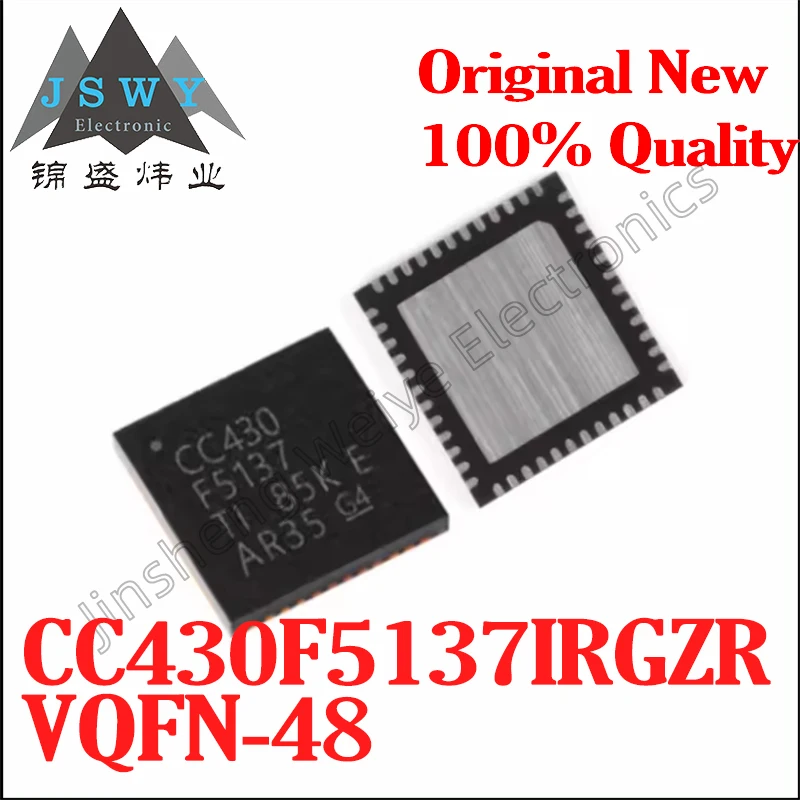 

(2/10pcs) CC430F5137IRGZR VQFN-48 CC430F5137/based on MSP430 ultra-low-power microcontroller chip/new original stock electronic