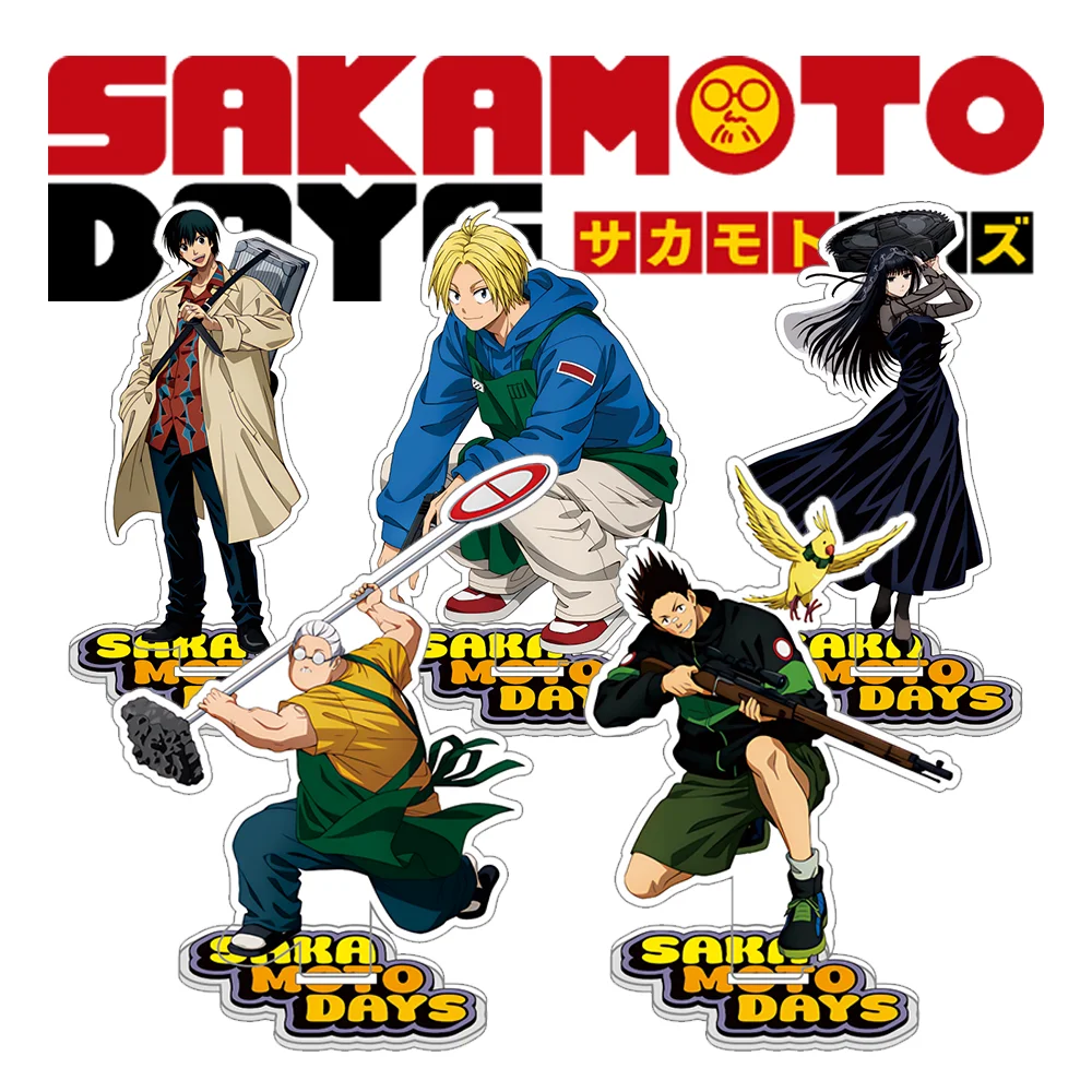 Sakamoto Days Acrylic Stand Shin Asakura Taro Sakamoto Anime Collection Accesorios Cute Room Decor Ornament Friend Gifts