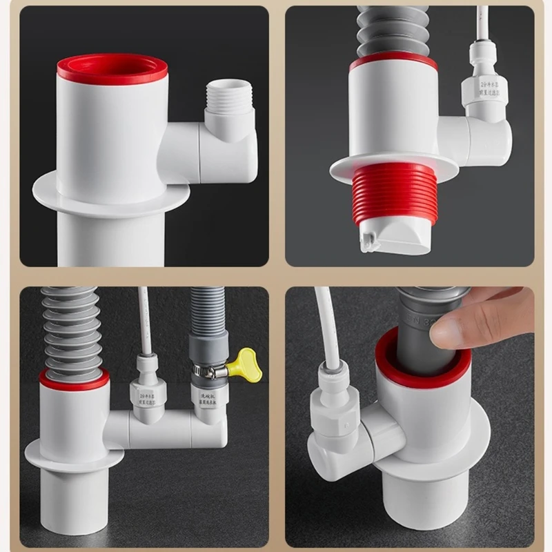 Not Backflow Washing Machine Valves Connector Reverse Flows Prevention Valves Adapter Simple Use for Balcony Laundry Area