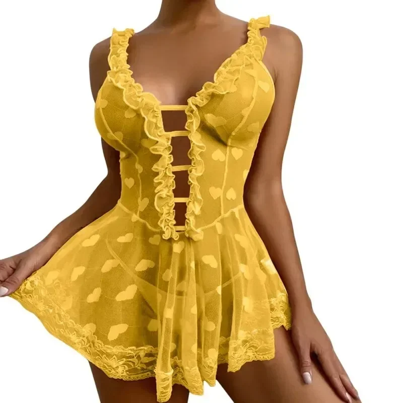 Women's Sexy Lingerie Sets Hot Erotic Women Cosplay Fun Dresses Intimates Sexy Underwear Costumes Sex Babydolls Nightdress