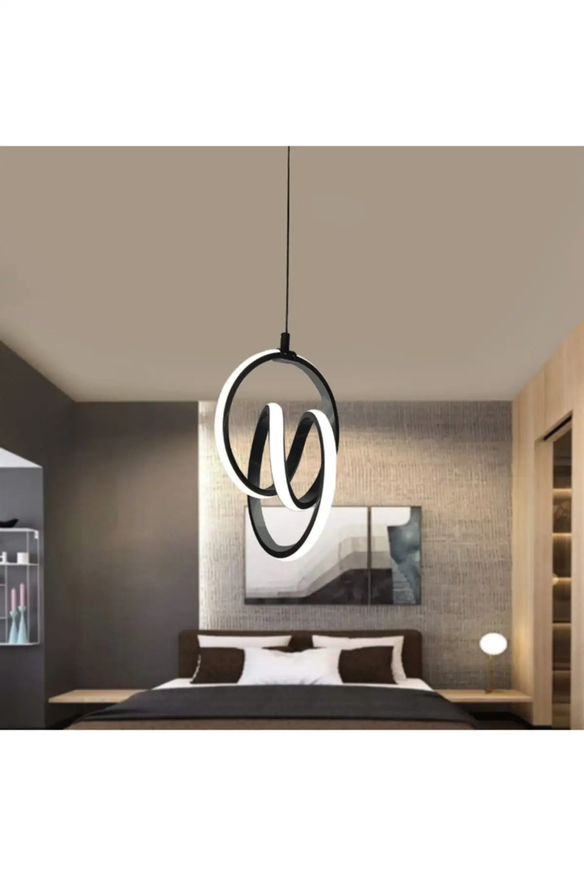 DOLBOVI Modern pendant black case white light Led chandelier 1 year warranty Led chandelier