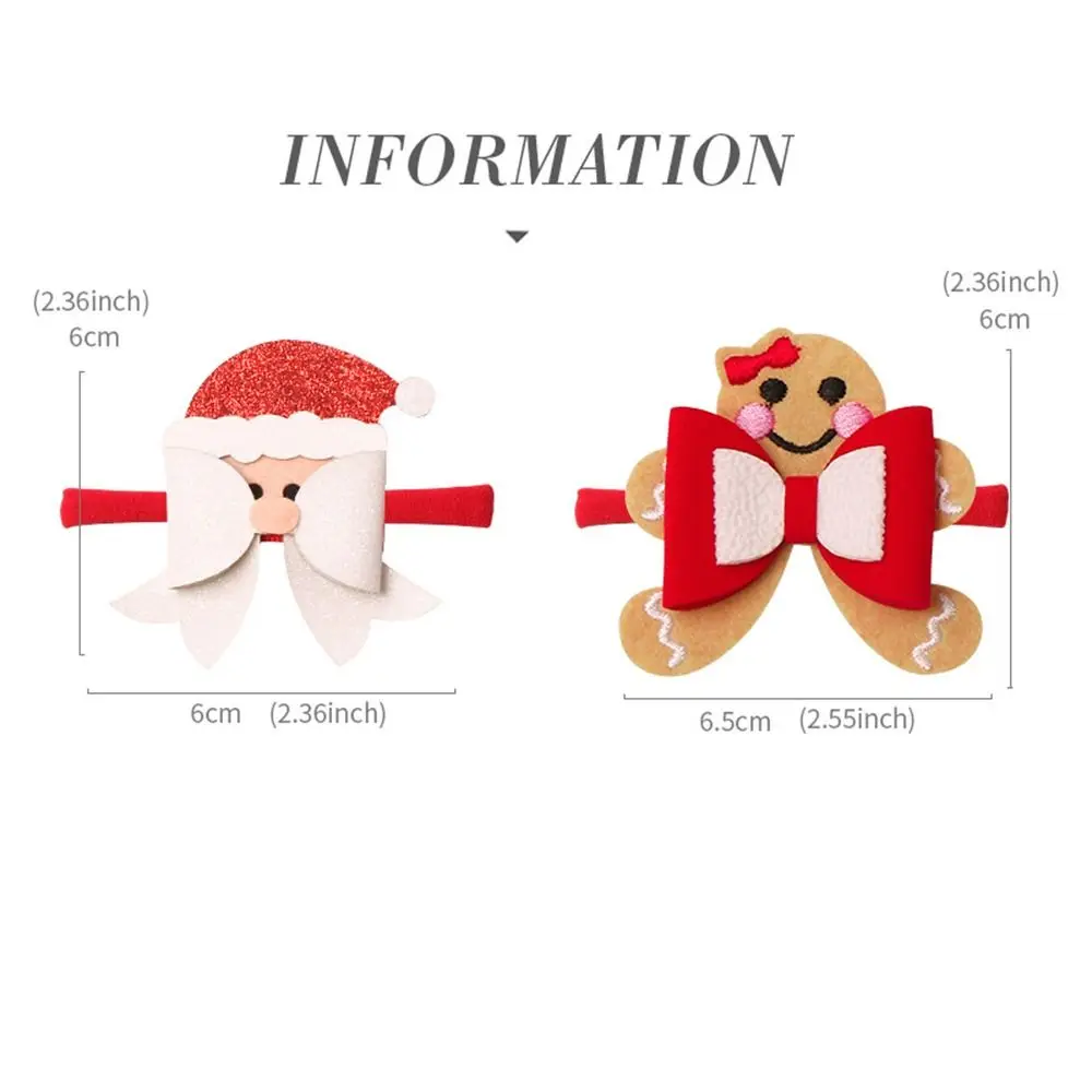 Bandana navideña para bebés y niñas, lazo de tela para recién nacidos, regalo para niños pequeños, Bandage de Santa Claus