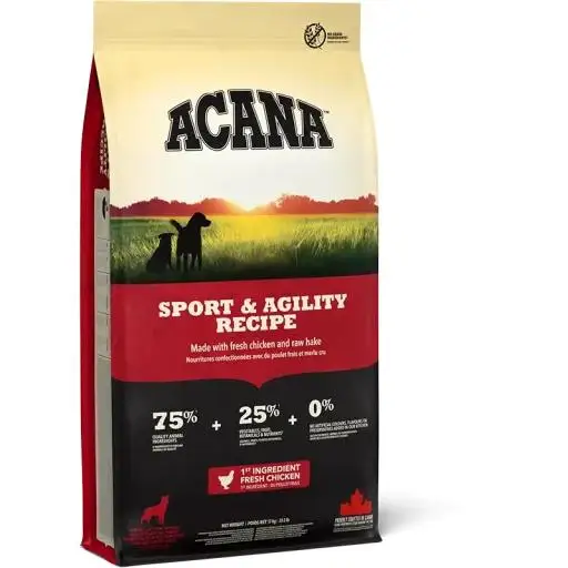 Acana Pienso Sport & Agility para Perros de Pollo (Perros , Comida , Pienso) - 17 Kg