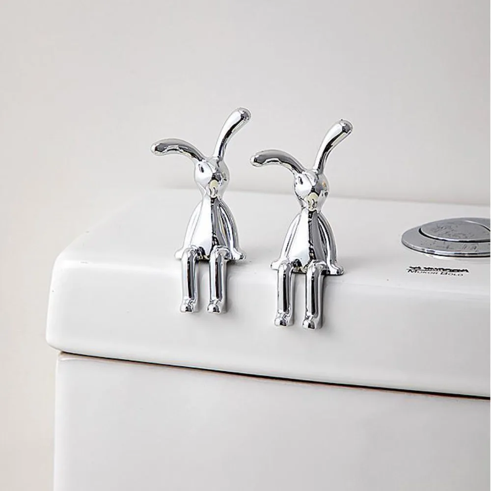زينات زينة على شكل أرنب طويل الأذنين ، طلاء ثلاثي الأبعاد قابل لللصق ، ديكور كونسول مركز الكرتون ، إكسسوارات أثاث منزلي ، 1: الأرنب