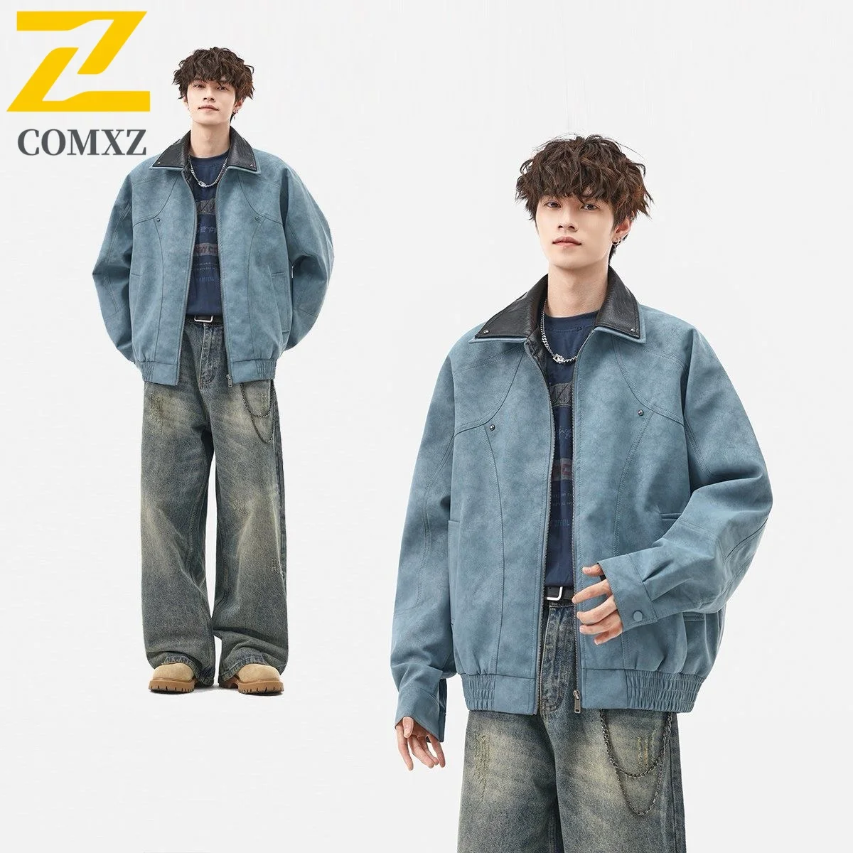 

Кожаная мужская одежда, куртки в стиле ретро, классическая красивая ветрозащитная ветровка для пешего туризма, кемпинга, ветровка, куртка 2025 года, уличное пальто высокого качества