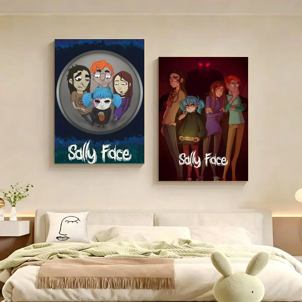 Game Sally Face Poster Poster Multiple Sizes  frameless Creamy Style Wall Art Home Decor For Living Room Bedroom gift