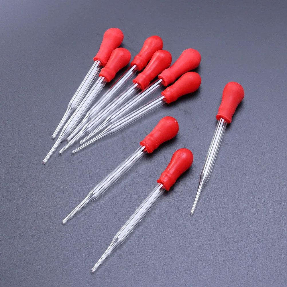 

13pcs Portable Droppers Silicone Mold Pipette Durable Dropper Glass Glue Head dropper for Experiment(12cm)