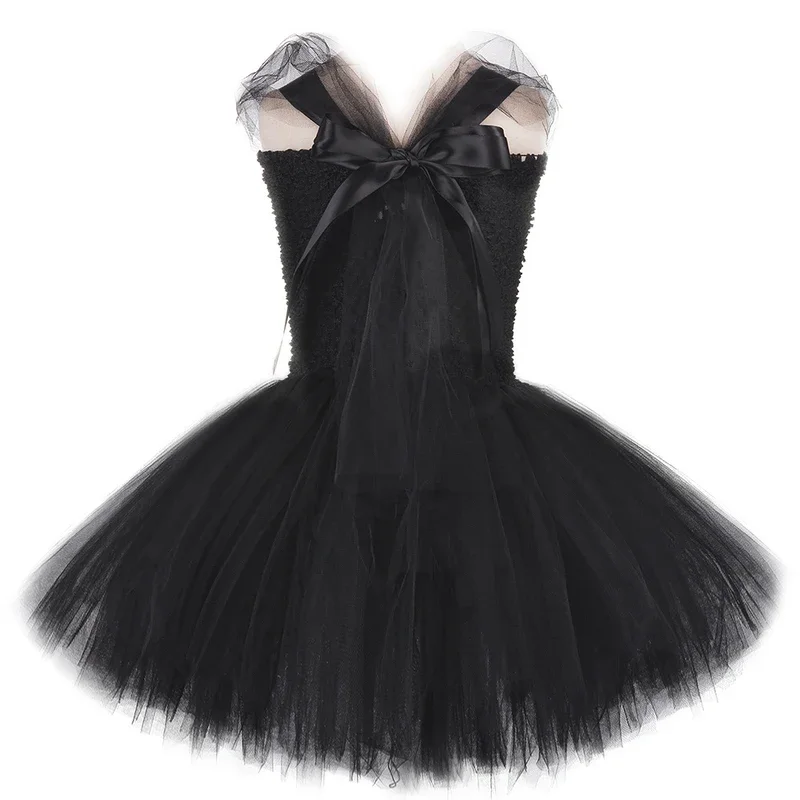 Funny Cat in Hat Costumes for Girls Christmas Halloween Outfits for Kids Birthday Princess Dresses Clothes with Hairbow Tie @0Z*