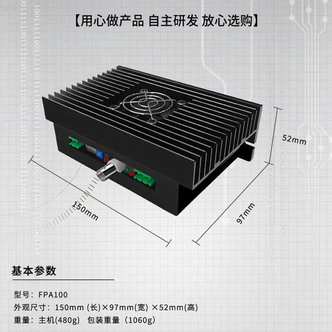 

FPA100 Power Amplifier/High Voltage/High Bandwidth/Drive Coil PZT/ Oscillator with Overload Protection