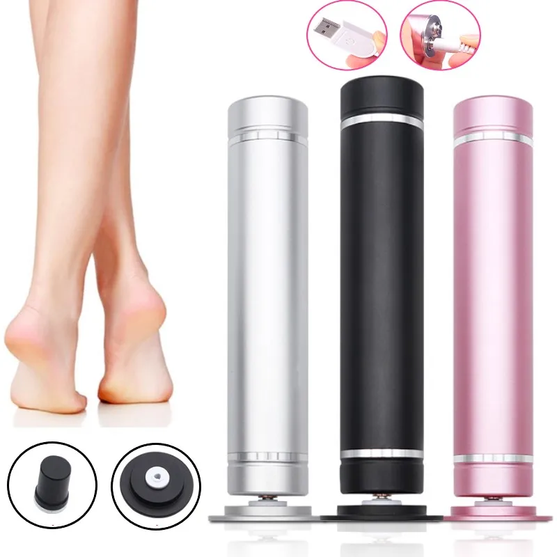 

USB Rechargeable Wireless Electric Foot File Cuticle Callus Remover Machine Pedicure Tools Foot Care Tool With 60PCS Grindiner