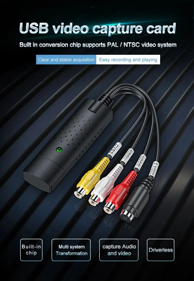 

USB2.0 video capture card one channel capture card HD surveillance video single channel USB capture card
