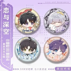Love and Deepspace Rafayel Zayne Xavier Caleb Anime Fine Lightning Badge Emblem Brooch Breastpin Cospaly Cartoon Gift