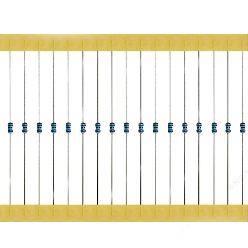 100Pcs 1/6W Resistencia de película metálica 1/8W 0.125W 1% 0R 1R-910K Ohm 1M 1.2M 1.5M 1 10 30 100 K 4.7 20 100 510 620 R Ohm Resistencia