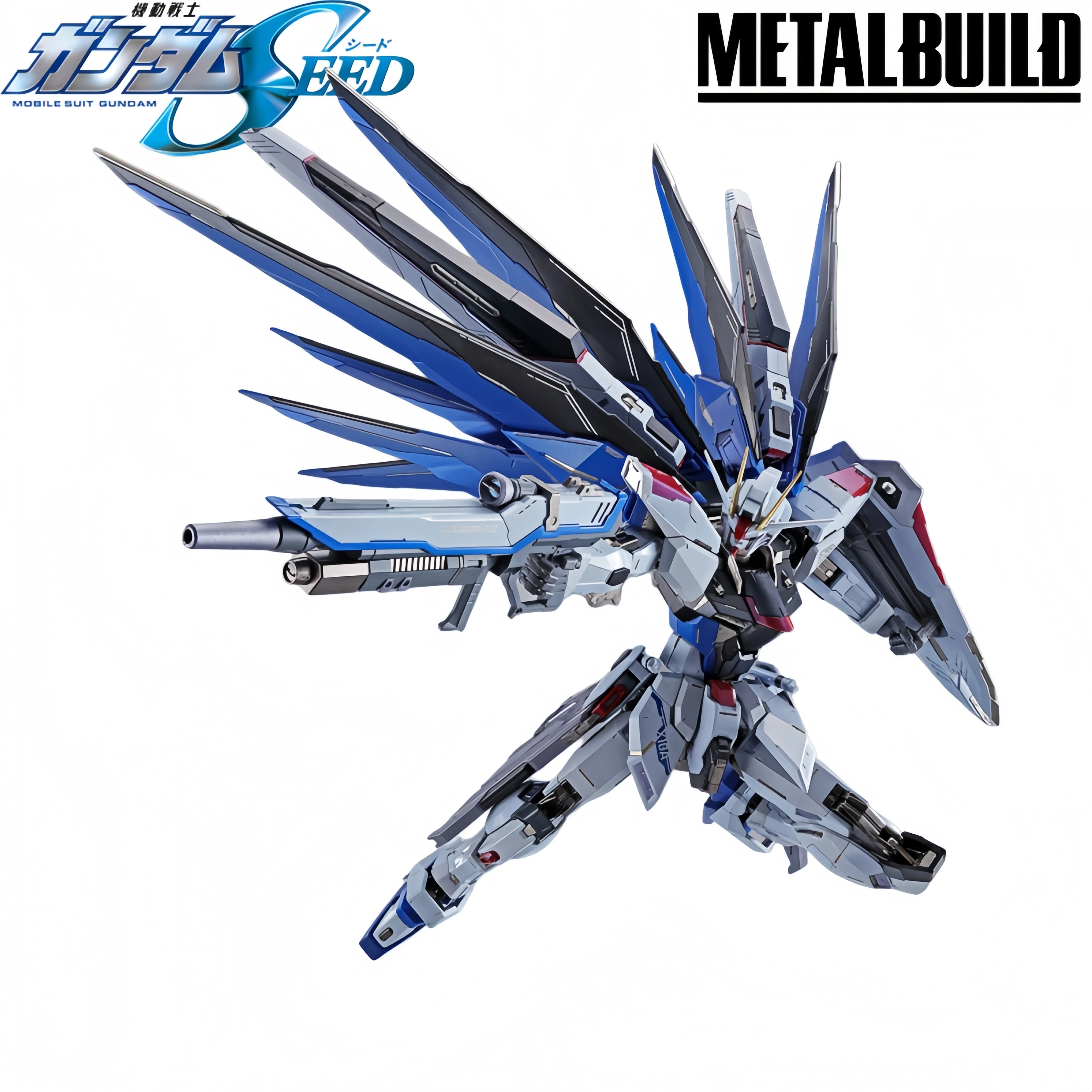 Authentic Bandai Original Metal Build Freedom Gundam Concept2 Anime Mobile Suit Gundam SEED 18cm Action Figure Collectible Model