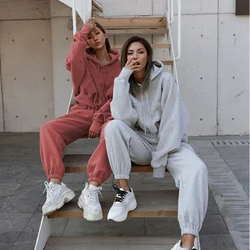 Womens Pant Sets 2023 Autumn and Winter New Casual Sweater Coat Sports Suit Women