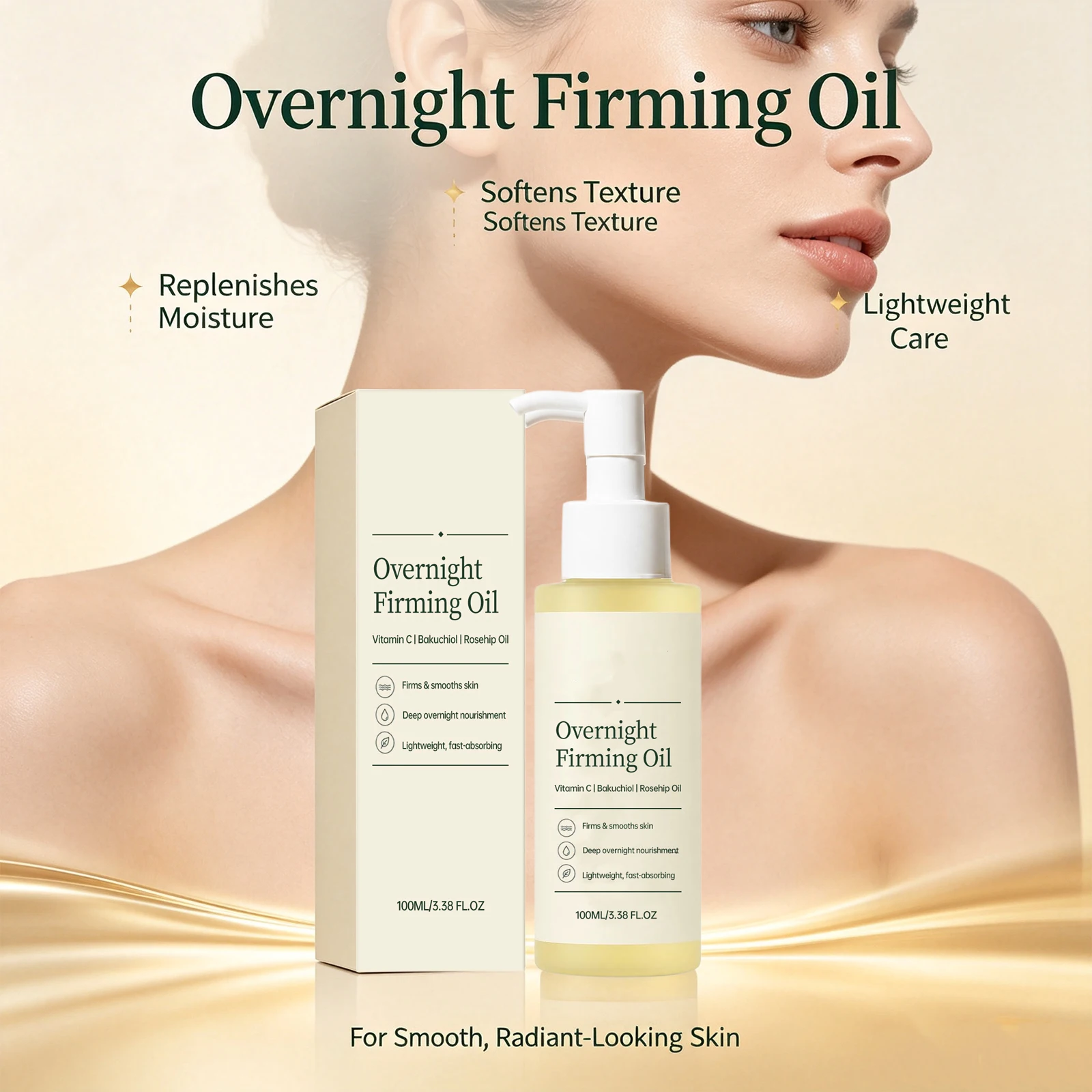 Hair Care Oil Serum - Verstevigende Nachtgezichtsolie voor het liften en