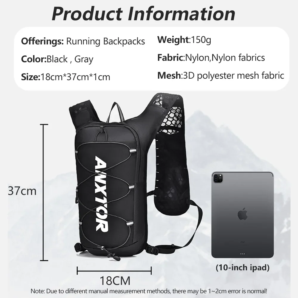 NEW Trail Running-ultra-light 5L Backpack, Running Hydration Vest, Marathon Can be used with 1.5L 500ML water bag. image 2