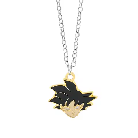 Dragon Ball Goku Pendant Necklace - Kawaii Japanese Anime Accessory for Fans Unique Neck Chain Gift Idea